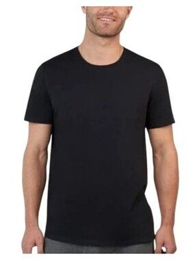NWT Kirkland Signature Men's L Crew Neck T-Shirts 6-Pack Black Tagless
